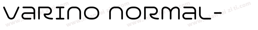 varino normal字体转换